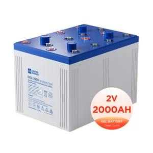 Batterie de Gel au plomb étanche 2 volts 12V, 7ah, 19ah, 2 V, 2000ah