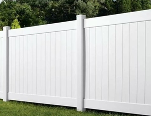 Sang trọng Trắng PVC hàng rào polyvinyl clorua cột vuông hộ Lan Tôn sóng với nhiều tùy chọn màu sắc Composite hàng rào tấm ngoài trời - Product Image 6