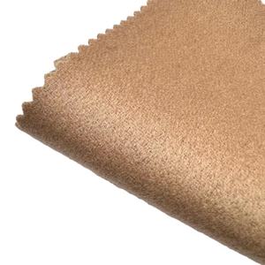 100% vải len hai lớp rắn nhuộm thấp moq mật độ dày dệt chải phù hợp với áo khoác Cashmere len overcoating cô gái - Product Image 4