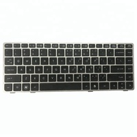 Claviers de mise en page américains pour HP Elitebook 8460p 8460w 8470p 8470w clavier d'ordinateur portable noir avec cadre argenté clavier d'ordinateur portable
