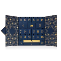 Carton gris biodégradable calendrier de la Saint-Valentin boîte-cadeau aveugle en carton vide boîte de papier d'emballage pour cadeau avec logo imprimé