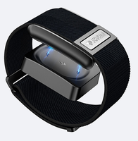 Gelang Kebugaran V8 ECG Monitor Akurat dengan Chipset Nordic, Pelacak Kesehatan Detak Jantung untuk Penggunaan Sehari-hari