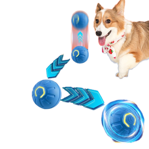 Yavru için otomatik Pet atlama topu Bite dayanıklı elektrikli köpek oyuncak yapımı için dayanıklı plastik kendinden şifa eserdir - Product Image 1