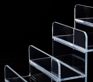 Retail <strong>3</strong>/4/5 Muti-<strong>Layers</strong> Transparent Wallet Display Stand <strong>Rack</strong> <strong>Counter</strong> <strong>Top</strong> Acrylic Wallet Holder Display Store - Product Image 4