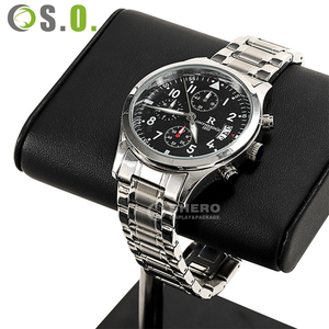 Présentoir à montres personnalisé en cuir PU de haute qualité, plateau organisateur pour montres - Product Image 5