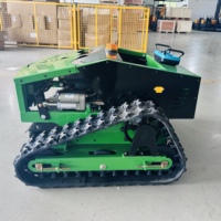 Mesin pemotong rumput elektrik nol belok, remot kontrol tanpa kabel mesin bensin Robot otonomi efisiensi tinggi