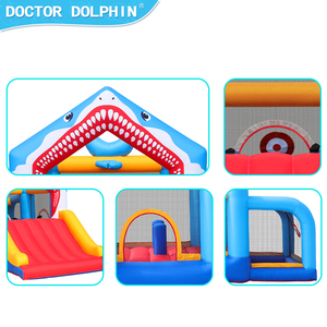 Casa Inflable <span class=keywords><strong>Infantil</strong></span> Doctor Dolphin con Diseño <span class=keywords><strong>de</strong></span> Tiburón, Tela Oxford 420D+840D, Capacidad para 3 Personas - Product Image 5
