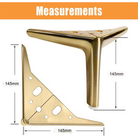 Heavy Duty Metall polieren Finish Möbel Hardware Zubehör für Esszimmer Küche Hotel-Schlafs ofa Stuhl Couch tisch Beine
