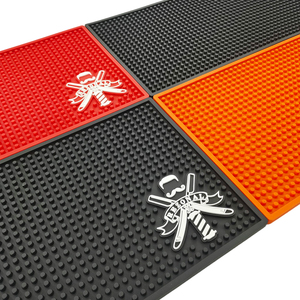 Alfombrilla de Silicona Personalizada para Herramientas de Barbería, con Textura de Puntos, Logotipo de Tijeras, Organizador de Herramientas de Peluquería, Alfombrilla Negra Resistente al Calor para Salón de Belleza - Product Image 4