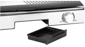 Grill électrique réversible à surface plate 2000W, plaque en aluminium moulé sous pression détachable, protection anti-graisse, contrôle numérique de la température, antiadhésif - Product Image 4
