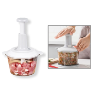 Draagbare handmatige grinder fabriek groothandel Magic Shredder knoflook kruiden groente vlees blender voedselhakker handmatig ABS roestvrij staal