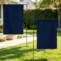 Drapeau de jardin personnalisé à trois couches avec impression numérique, double face, en polyester léger et bordure durable
