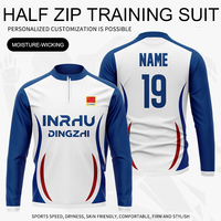 Setelan Olahraga Sepak Bola Custom Tracksuit Lengan Pendek Unisex Dewasa, Jersey Bernapas, Jaket, Pakaian Sepak Bola