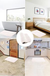Alfombra de Baño de Felpa Rosa Polvo de Lujo, Lavable, 25 mm, Suave, con Base de Poliéster y Algodón Antideslizante, Venta al por Mayor en Turquía, Tamaño Personalizado, OEM, para Hotel - Product Image 4