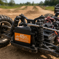 Servomoteur numérique JX DC6640HV-360 40kg à engrenages métalliques, rotation 360 degrés, pour voitures RC, bateaux, course de drones et pièces UAV