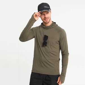 Logo personnalisé Chemise de pêche à manches longues pour hommes Camo Design UPF Polyester Performance Quick Dry Wear - Product Image 5
