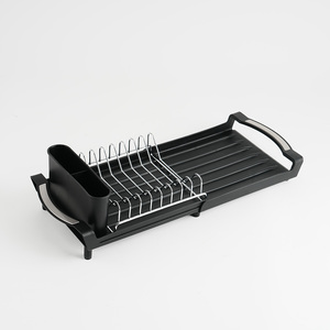 <span class=keywords><strong>Escurridor</strong></span> de Platos <span class=keywords><strong>Extensible</strong></span> Antideslizante con Soporte para Utensilios Desmontable para Platos y Tazones de Cocina - Product Image 5