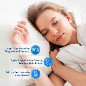 Loción tópica de magnesio de rápida absorción, crema corporal relajante no pegajosa con manteca de karité para el cuidado de la piel, loción corporal hidratante. - Product Image 2