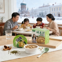 Porridge instantané de 200g au lotus et à la peau de mandarine, soupe de haricot mungo pour adultes et enfants en boîte