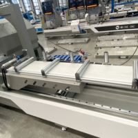 WEIKE CNC de Doble Cabezal 22.5-135 °   Sierra de Corte de Ángulo Arbitrario para PVC/UPVC/Aluminio