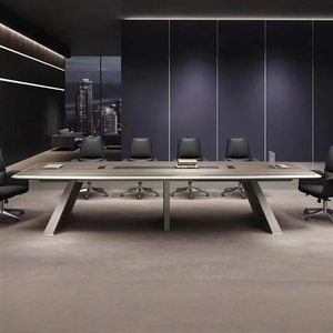 Mingji phong cách hiện đại bảng gỗ hội nghị bàn nội thất văn phòng cho trường học nhà khách sạn phòng khách sử dụng vật liệu thép MDF - Product Image 5