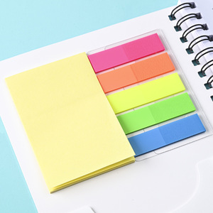 Ensemble cadeau de carnets à spirales personnalisés pour étudiants, avec stylo à bille et notes adhésives, vente en gros - Product Image 4