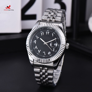 Reloj Automático para Hombre con Esfera Personalizada, Números Arábigos, Escala de Diamantes, Función de Fecha y Calendario, Mecánico, de Alta Calidad, con Descuento por Compra Mixta - Product Image 1