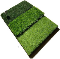 Trois graminées de couleur té artificiel rugueux mettant le gazon de Golf intérieur extérieur Golf Swing tapis d'entraînement pratique tapis de frappe