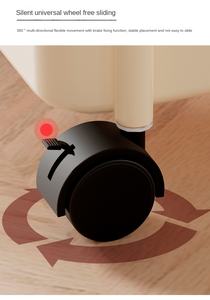 Chariot de rangement à quatre niveaux de type sol, luxe léger, non pliable, pour la cuisine, usage domestique, PP + acier inoxydable 201 - Product Image 6