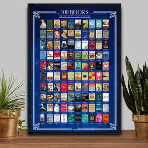 Usine Personnalisé Noir Gratter Affiche 100 Livre Liste Affiche De <span class=keywords><strong>Motivation</strong></span> Avec <span class=keywords><strong>Cadre</strong></span> - Product Image 3