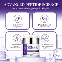 Crème Visage au Collagène GHK-Cu et Peptide SNAP-8 Marque Blanche 50g avec Acide Hyaluronique 4D pour Raffermir et Lisser – Soin Coréen