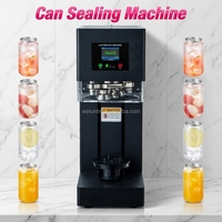 Machine de scellage de canettes électrique à écran tactile à vente directe, scellage en 3 secondes pour boissons et eaux gazeuses