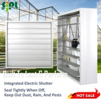 Ventilateur de refroidissement industriel à énergie solaire avec moteur BLDC, sans courroie, extracteur mural, pour ferme avicole et agricole