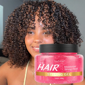 Gel Coiffant Professionnel Luxfume Private Label Twist Loc Fixation Extrême Coiffage Soigné Sans Résidus Sans Alcool - Product Image 1