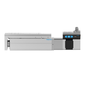 Unité de glissement électrique miniature FESTO EGSS-BS avec moteur pas à pas intégré, guide à roulement à billes IO-Link pour le pressage et la manutention d'objets. - Product Image 2
