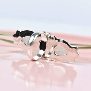 Handmade Rainbow Moonstone Black Onyx Sterling <b>Silver</b> <b>Statement</b> <b>Ring</b> Natural Gemstone Jewelry for Women Wholesale - Product Image 2