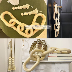 Cadena <span class=keywords><strong>de</strong></span> eslabones <span class=keywords><strong>de</strong></span> <span class=keywords><strong>madera</strong></span> decorativa, cadena <span class=keywords><strong>de</strong></span> eslabones <span class=keywords><strong>de</strong></span> <span class=keywords><strong>madera</strong></span> estilo bohemio tallado <span class=keywords><strong>a</strong></span> <span class=keywords><strong>mano</strong></span>, estilo rústico - Product Image 5