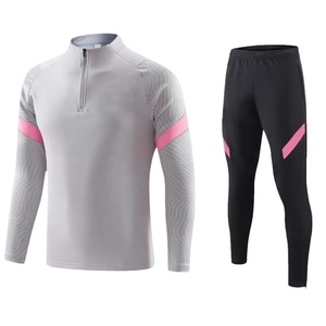 Venta al por mayor de chándal deportivo para hombre conjunto completo de fútbol para hombres/entrenamiento deportivo práctica de <span class=keywords><strong>calentamiento</strong></span> chándal sin costuras - Product Image 1