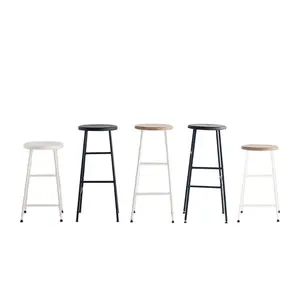 Nordic Bar Stool Iron barstool home Island Chair outdoor cafe modern simple high stool bar chair