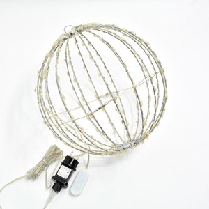 <span class=keywords><strong>Luces</strong></span> Esféricas Navideñas Plegables para Interiores y Exteriores, Decoraciones <span class=keywords><strong>de</strong></span> Iluminación para Jardín, Guirnalda <span class=keywords><strong>de</strong></span> <span class=keywords><strong>Luces</strong></span> <span class=keywords><strong>de</strong></span> Metal - Product Image 6