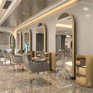 Espejo de pie LED moderno de lujo con gabinete de vidrio para salón de belleza, muebles para baño, dormitorio, comedor, salón comercial, barbería - Product Image 6