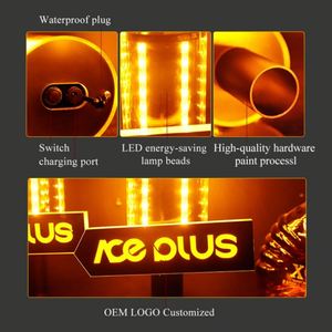 Nuevo Bar Night Club Party Bottle Strobe Baton Electronic Sparklers Acrílico Aluminio LED Strobe Baton Flash Stick con láser - Product Image 5