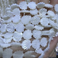 11mm 13mm gros naturel blanc coquille nacre brin Palmetto ventilateur cauri charme perles fabrication de bijoux perles en vrac