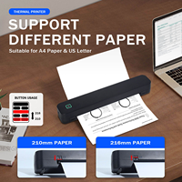 Imprimante thermique portable A4 OEM sans fil compatible USB pour documents, photos couleur et reçus – Utilise du papier thermique en stock