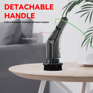 Brosse de Nettoyage Électrique Rotative Sans Fil avec 7 Têtes Interchangeables, Balai Laveur à Double Vitesse avec Manche Ajustable - Product Image 6