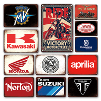 Fabricante al por mayor Classic Motor Signs Placas Metal Crafts Retro Vintage Publicidad Posters Carteles de chapa