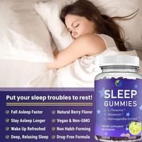 Ausreson OEM Gummies pour le sommeil profond, compléments alimentaires en forme de oursons gélifiés, sommeil naturel, GABA, mélatonine, L-théanine, Ashwagandha, gummies pour le sommeil