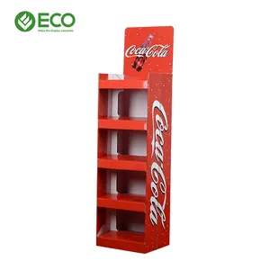 Custom Supermarket Shelf Auto Lift Display Stand Drinks Automatic Rising-Lowering Cardboard Display Rack