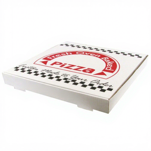 Cajas de Pizza de Papel Kraft Blanco Impresas Personalizadas de 15 Pulgadas, Alta Calidad y Precio Económico, Pedido 2026 - Product Image 1