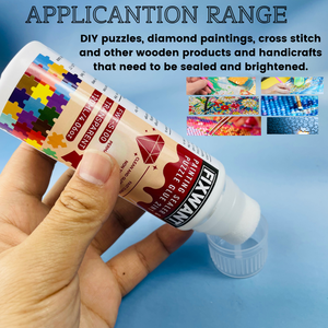2 في صمغ لاصق طلاء ماسي سدادة 1 لغز تشطيب لامع عقد دائم سريع الجفاف غير صفراء لاصق حرفي - Product Image 5